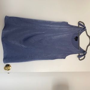Cute silk slippy blue dress
